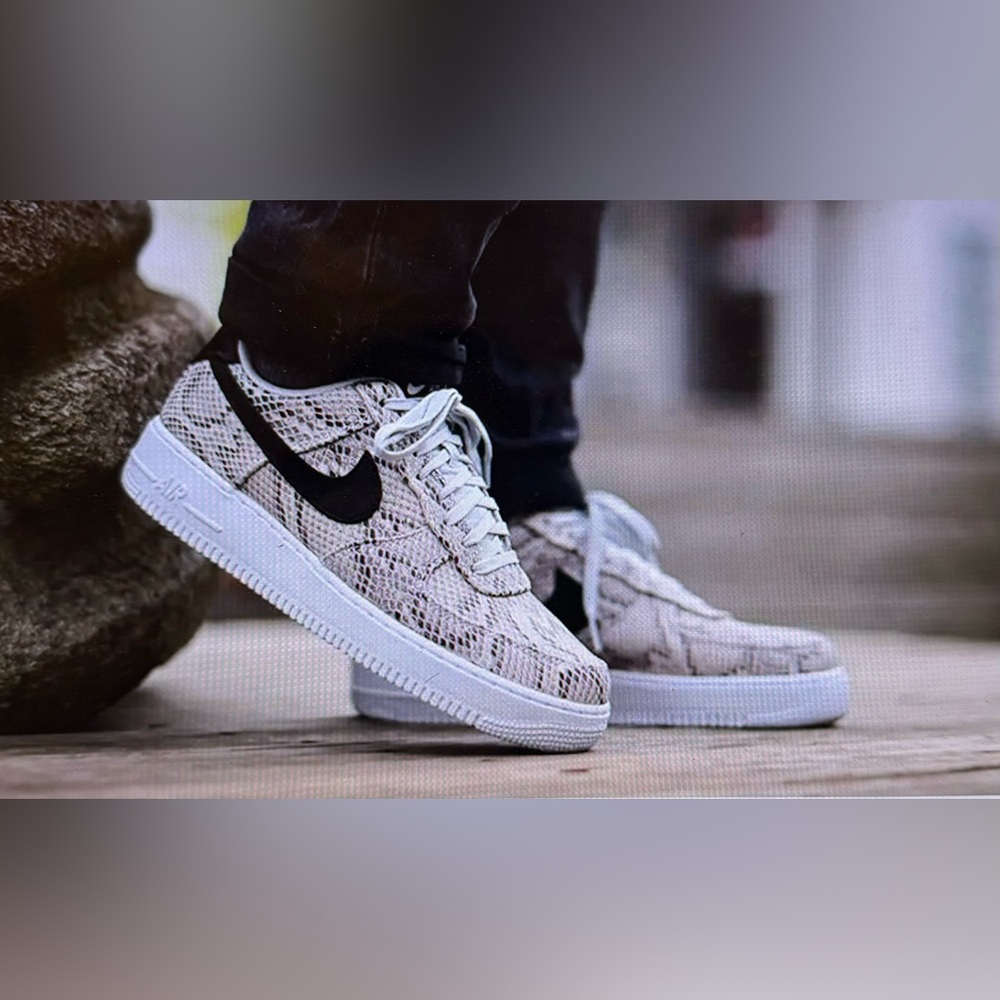 Nike Air Force 1 Python Print Sneakers